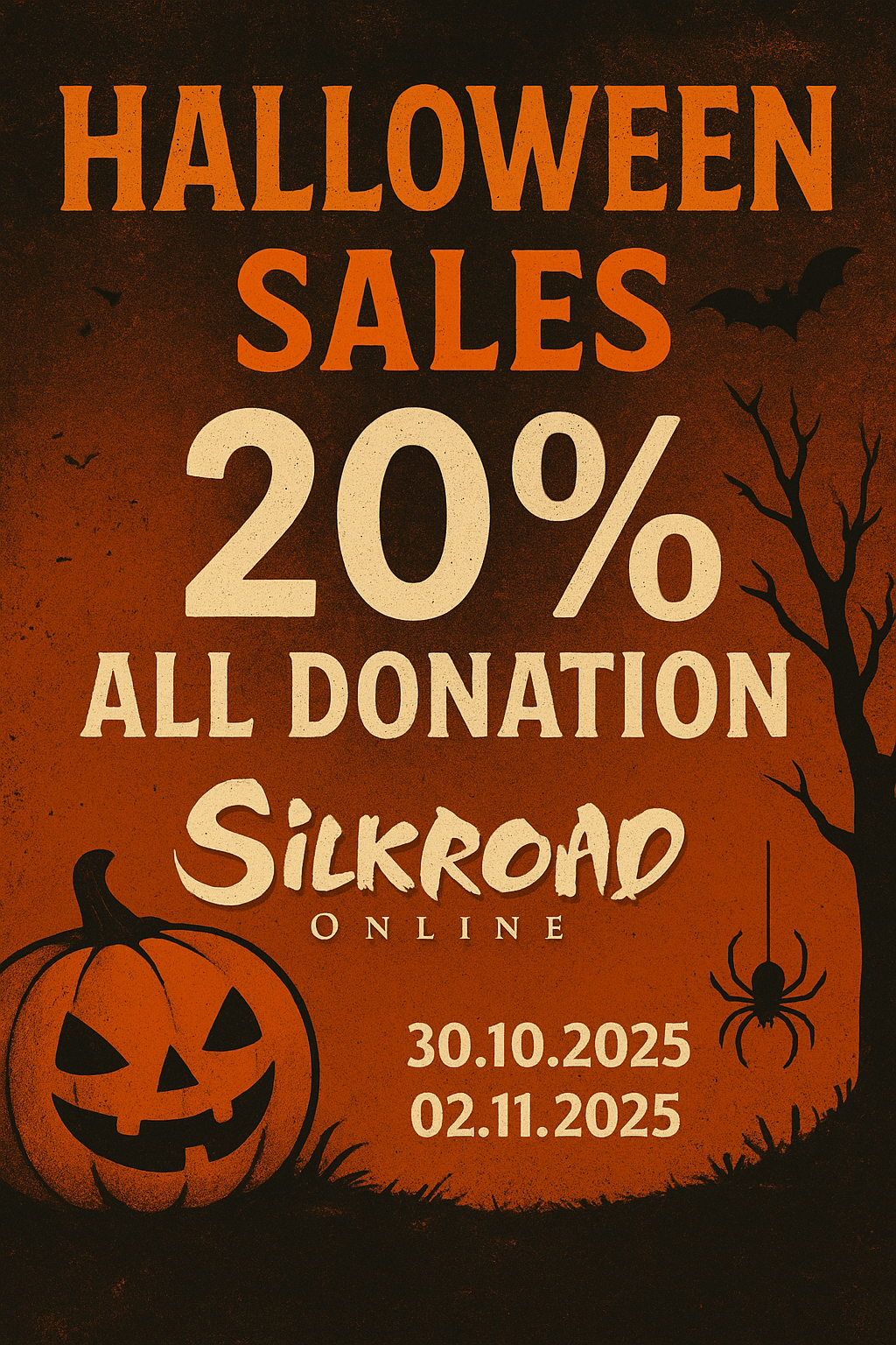 HALLOWEN Special Prices 30.10.2025 - 02.11.2025